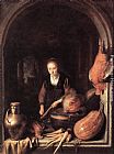 Woman Peeling Carrot